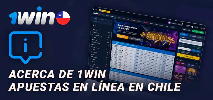 Panel informativo sobre 1win apuestas en línea en Chile