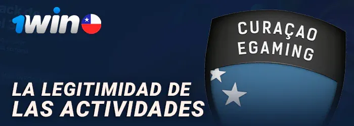 Sello de licencia de Curazao que ampara a 1win